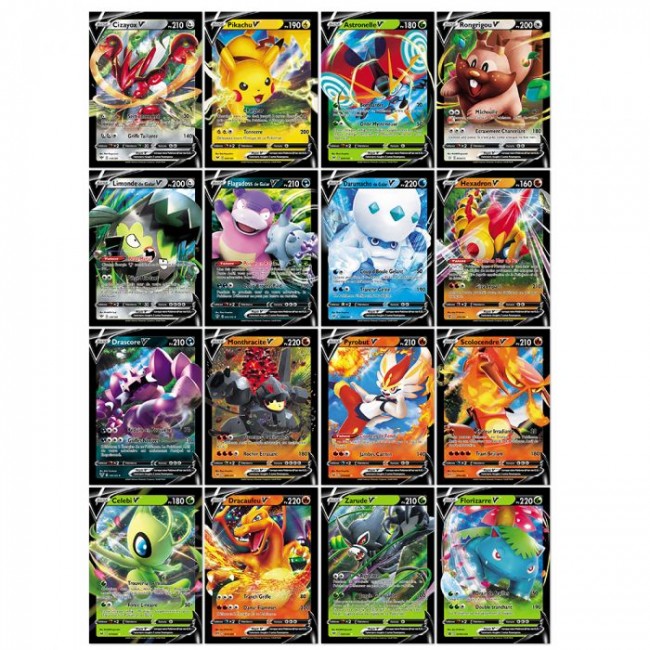 100 Pokemon-Sammelkarten Dccpk Pokemon V Vmax-Karte Kindergeschenk-40VMAX 60V 