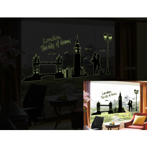 Glow in the Dark Wall Stickers City Themes London